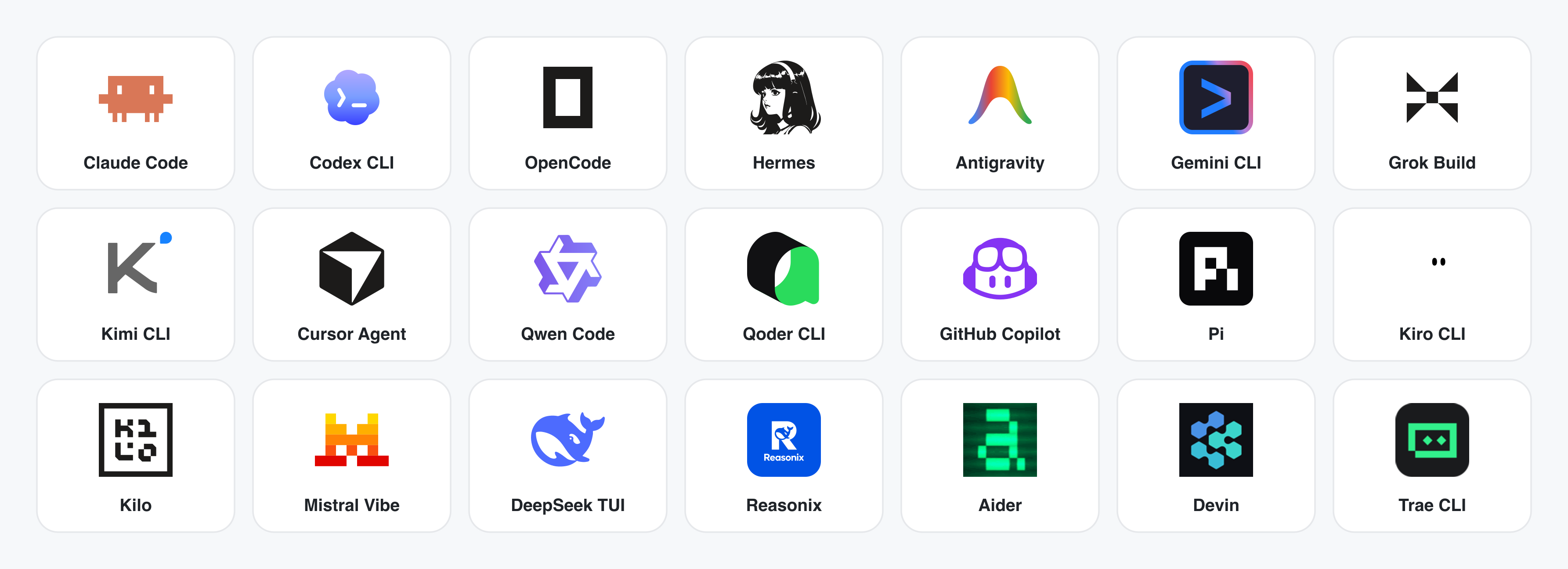 Open Design Coding Agents 展示