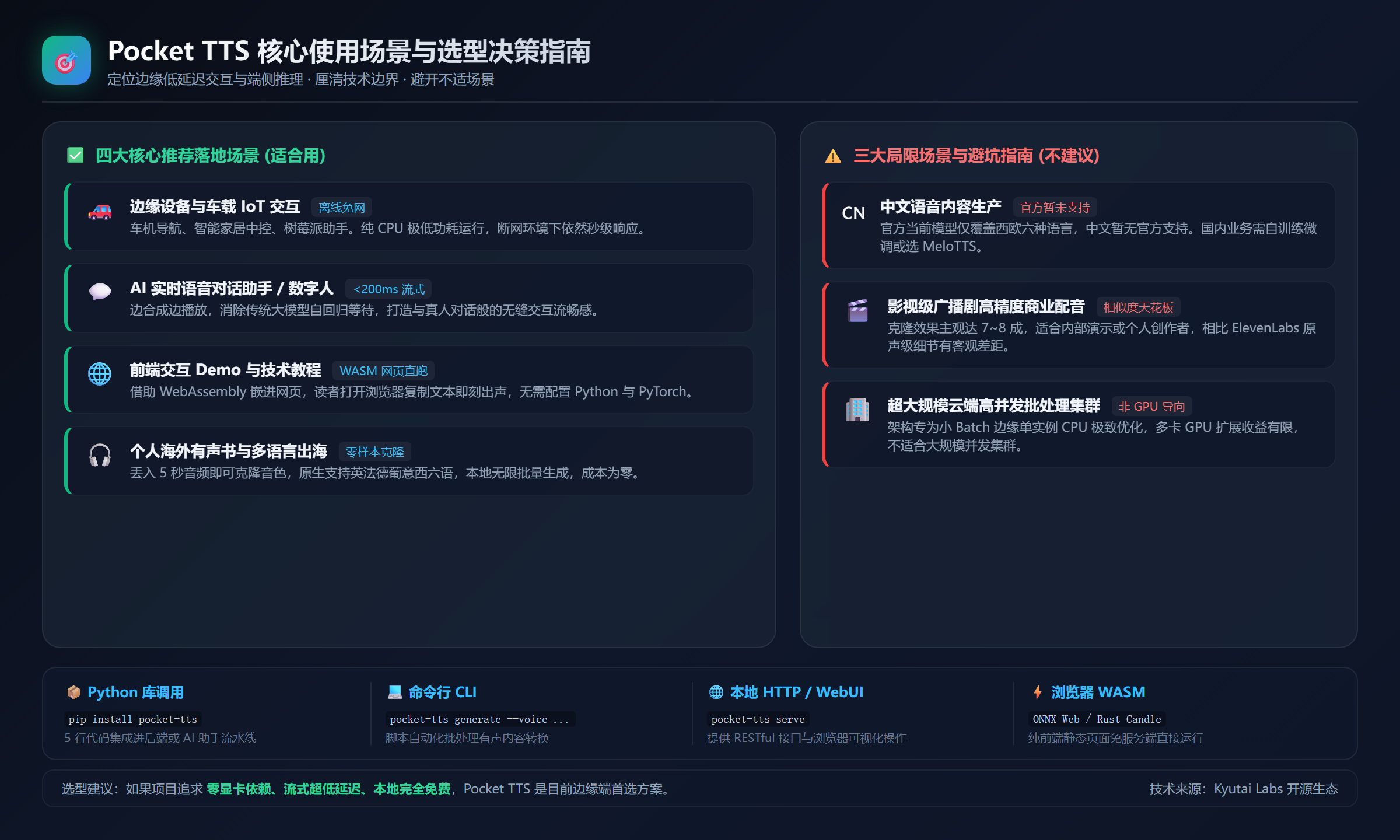 Pocket TTS 使用场景图